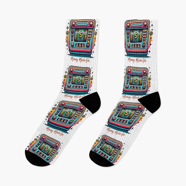 Item preview, Lucky Spin Retro Slot Machine Illustration designed and sold by All About DigiCraft by Fedelina.