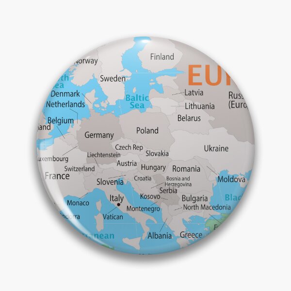 Item preview, Europe Map – Countries, Borders & Seas designed and sold by WorldAtlas.com.