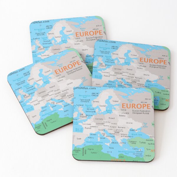 Item preview, Europe Map – Countries, Borders & Seas designed and sold by WorldAtlas.com.