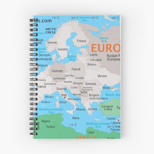 Item preview, Europe Map – Countries, Borders & Seas designed and sold by WorldAtlas.com.