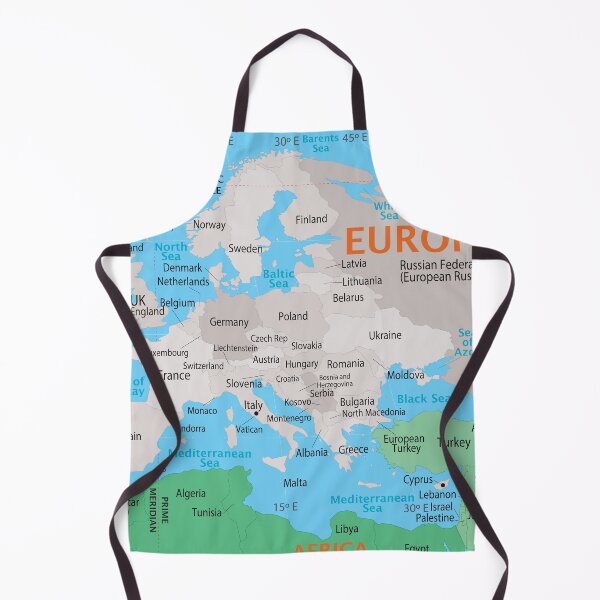 Item preview, Europe Map – Countries, Borders & Seas designed and sold by WorldAtlas.com.
