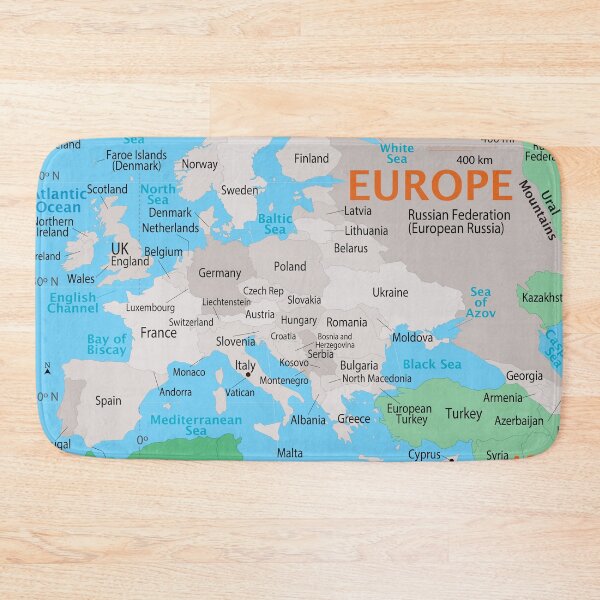 Item preview, Europe Map – Countries, Borders & Seas designed and sold by WorldAtlas.com.