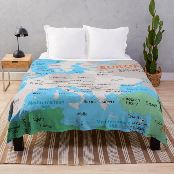 Item preview, Europe Map – Countries, Borders & Seas designed and sold by WorldAtlas.com.