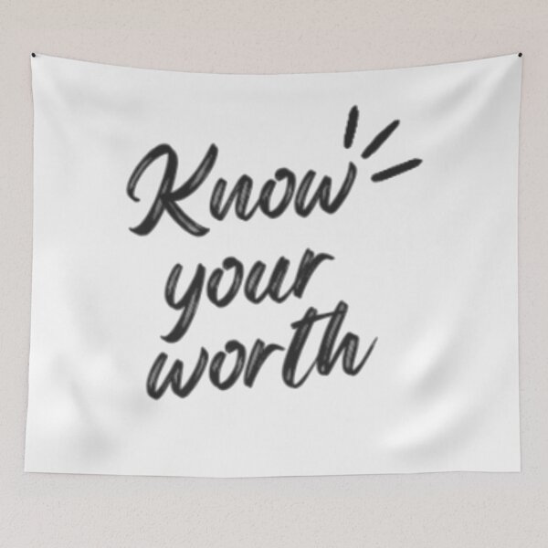 Item preview, Know Your Worth | Empowering Quote designed and sold by Haevora.