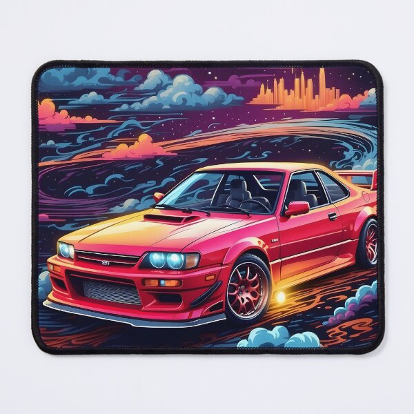 Item preview, Retro Synthwave JDM Sports Car Cosmic Skyline designed and sold by PalmixArt.