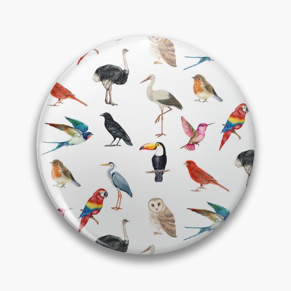 Item preview, Colourful Birds Lover Pattern Gift Parrot Owl Art designed and sold by ice-apparel.