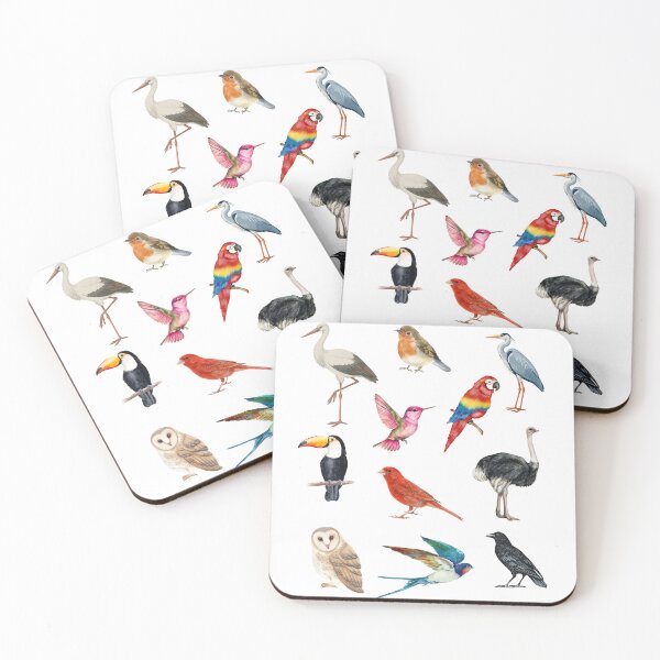 Item preview, Colourful Birds Lover Pattern Gift Parrot Owl Art designed and sold by ice-apparel.