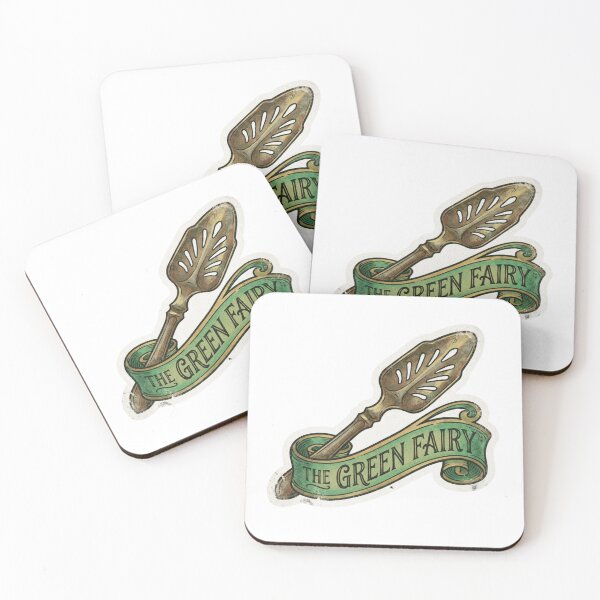 Item preview, The Green Fairy Absinthe Spoon Art Nouveau Bar Decor designed and sold by OneLineBar.
