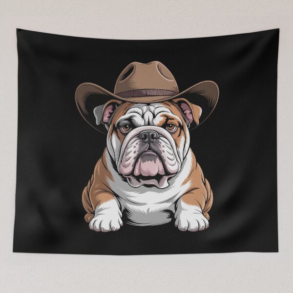 Item preview, English Bulldog Cowboy Hat Bulldog Lovers designed and sold by MeowtivationP.