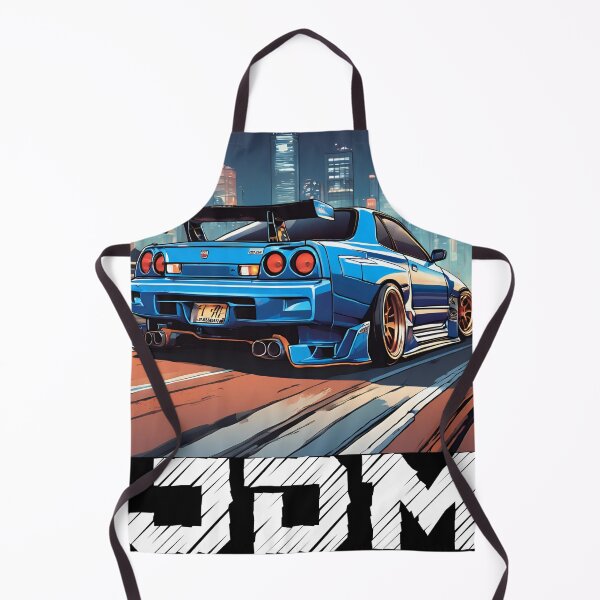 Item preview, Retro JDM Night Scene Drift Race Car Tokyo Skyline designed and sold by ZailixArt.