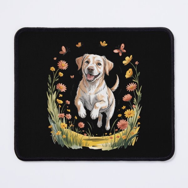 Item preview, Floral Wildflower Dog Labrador Retriever for Men Women designed and sold by MythWoot.