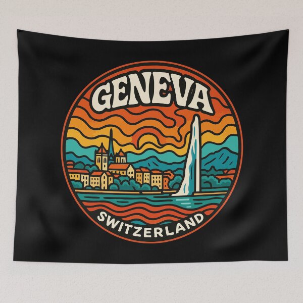 Item preview, Geneva Switzerland Travel designed and sold by TomFrontierArt.