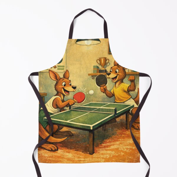 Item preview, Playing table tennis with two kangaroos designed and sold by Mauswohn.