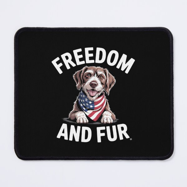 Item preview, Freedom And Fur Goldendoodle Dog Patriotic designed and sold by PowAcademy.