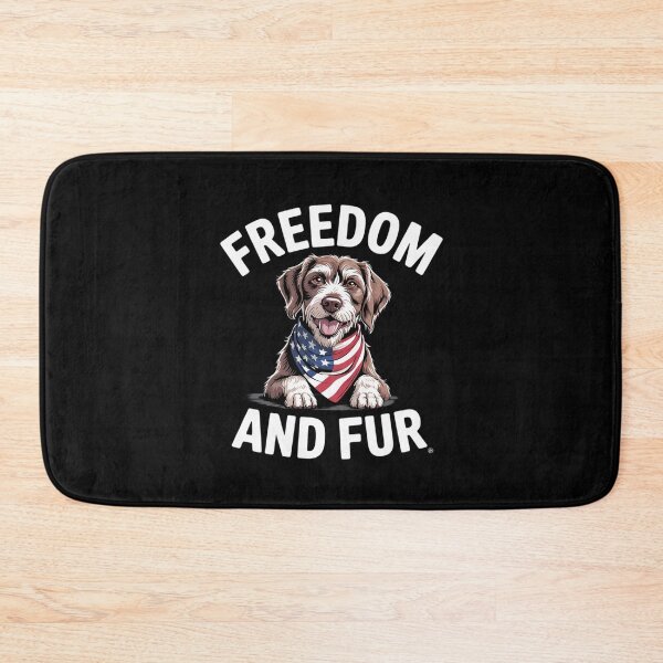 Item preview, Freedom And Fur Goldendoodle Dog Patriotic  designed and sold by PowAcademy.