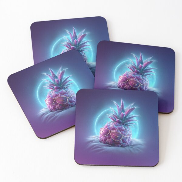 Item preview, Sleepy Neon Glow Pineapple designed and sold by SQSHD-Pineapple.