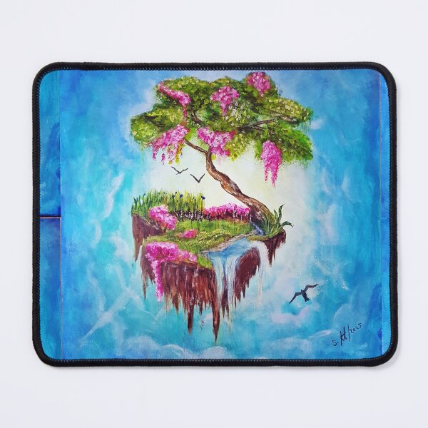 Item preview, Floating Fantasy Island – Turquoise Sky World designed and sold by ZiehrArt.