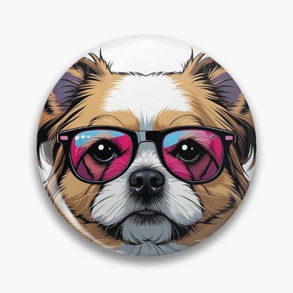 Item preview, Punk Shih Tzu Dog Portrait designed and sold by Spectral2.