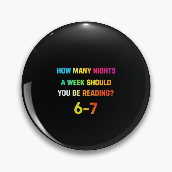 Item preview, How Many Nights A Week Should I Be Reading Numbers Meme Funny gradient words designed and sold by HumansStuck12.