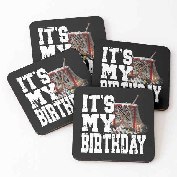 Item preview, IT'S MY BIRTHDAY Hockey players birthday Hockey fans birthday Ice-Hockey lover tackle goal penalty box designed and sold by Jt41.