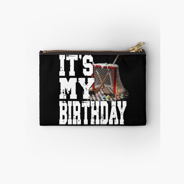 Item preview, IT'S MY BIRTHDAY Hockey players birthday Hockey fans birthday Ice-Hockey lover tackle goal penalty box designed and sold by Jt41.
