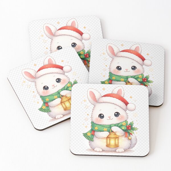 Item preview, Kawaii Christmas Bunny – Cozy Winter Cute Animal designed and sold by kimkosovo.