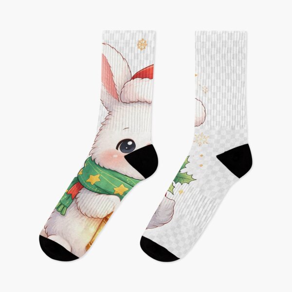 Item preview, Kawaii Christmas Bunny – Cozy Winter Cute Animal designed and sold by kimkosovo.