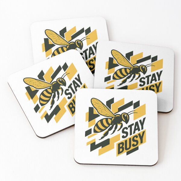 Item preview, Stay Busy Bee - Bold Motivational Vector Design designed and sold by MKreative Studio.
