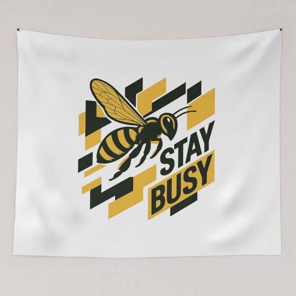 Item preview, Stay Busy Bee - Bold Motivational Vector Design designed and sold by MKreative Studio.