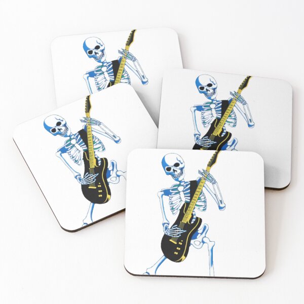 Item preview, Skeleton Rock Guitarist Vector Art designed and sold by SunkenCost.