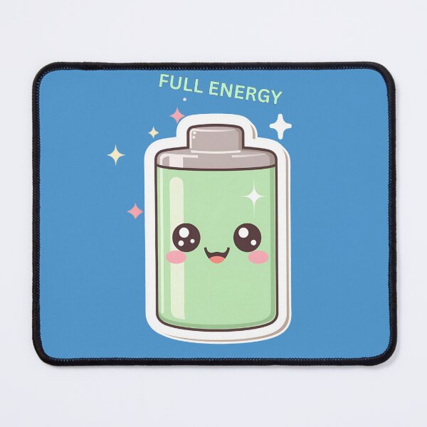 Item preview, Full Battery Kawaii – Full Energy Cute Design designed and sold by Smile-AlNo.