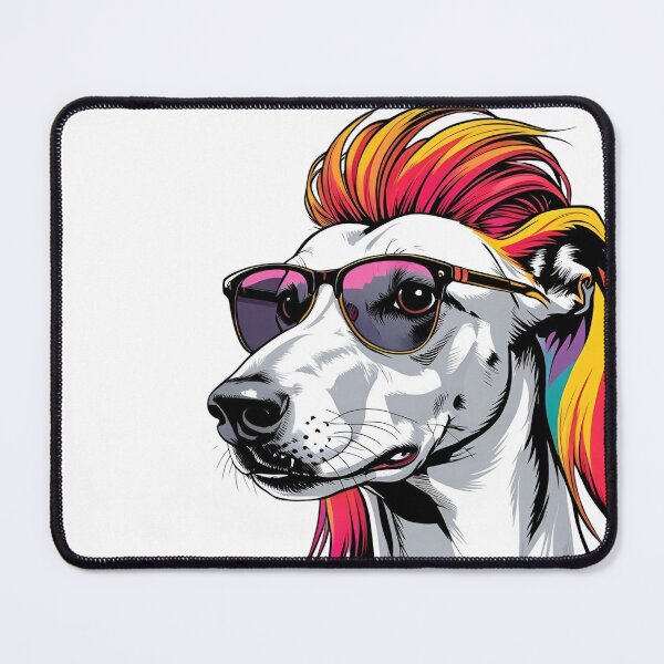 Item preview, Punk Greyhound Sighthound Dog Portrait designed and sold by Spectral2.