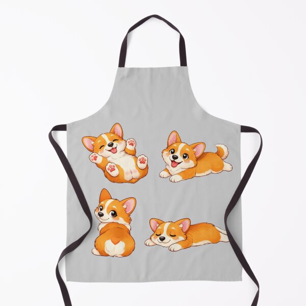 Item preview, Cute Corgi Puppy Poses – Adorable Cartoon Dog Set designed and sold by Darlin8888.