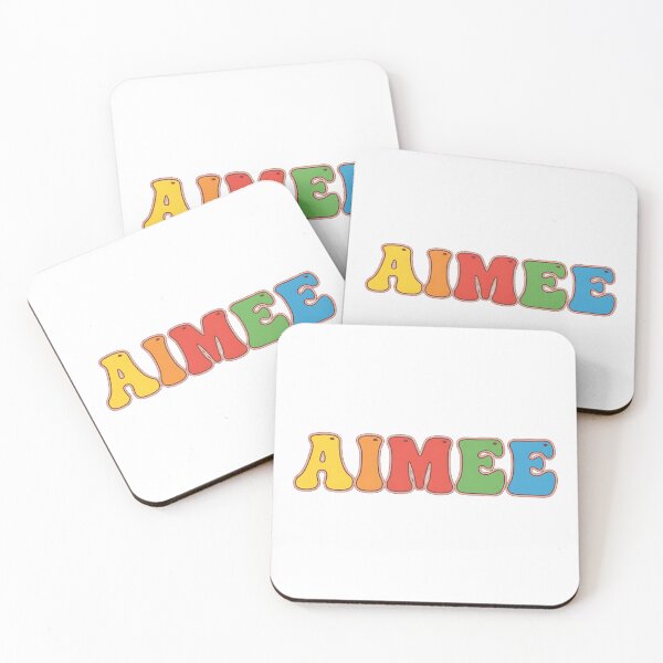 Item preview, ❤️ Aimee Personalized Name Wavy Retro Shirt, Coffee Mug, Sticker Gift designed and sold by HelixPedia.