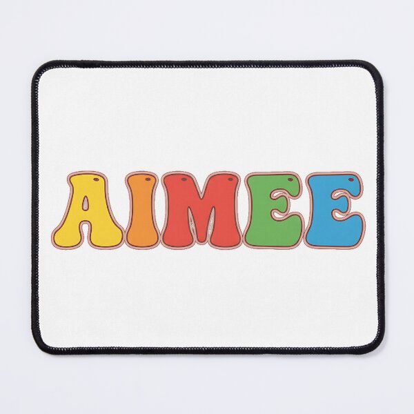 Item preview, ❤️ Aimee Personalized Name Wavy Retro Shirt, Coffee Mug, Sticker Gift designed and sold by HelixPedia.