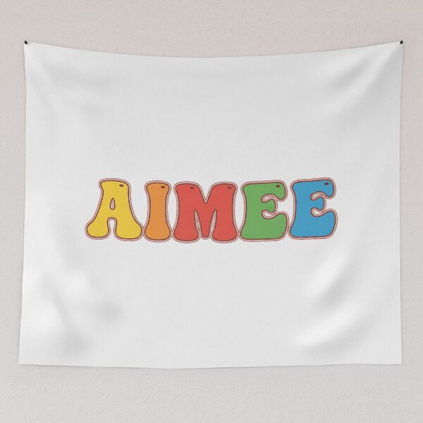 Item preview, ❤️ Aimee Personalized Name Wavy Retro Shirt, Coffee Mug, Sticker Gift designed and sold by HelixPedia.