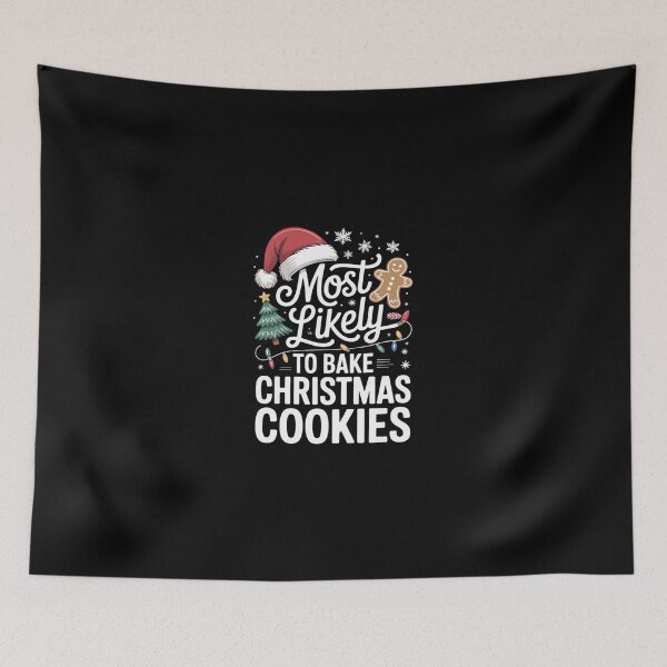 Item preview, Most Likely To Bake Christmas Cookies Cute Christmas Pajamas  designed and sold by SyntaxClaw.