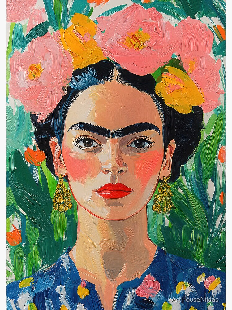 frida kahlo blue dress Maddie Short Sleeve Dress main image 0