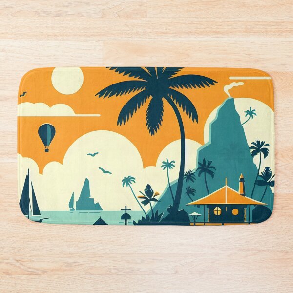 Item preview, Serene Minimalist Illustration of Ko Samui Island, Thailand designed and sold by inkNext.