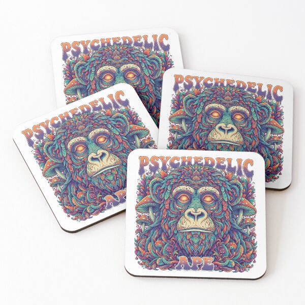 Item preview, Psychedelic Trippy Ape – Monkey Art Print designed and sold by Mindwork Creative Arts.