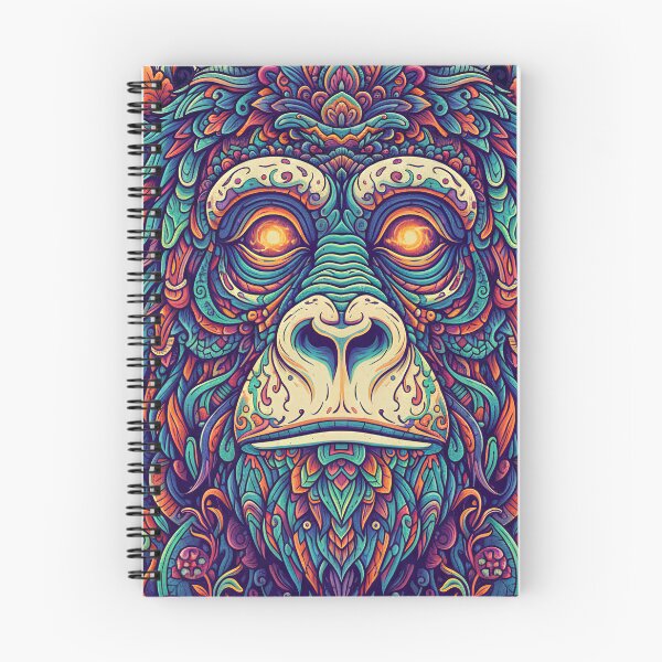 Item preview, Psychedelic Trippy Ape – Monkey Art Print designed and sold by Mindwork Creative Arts.