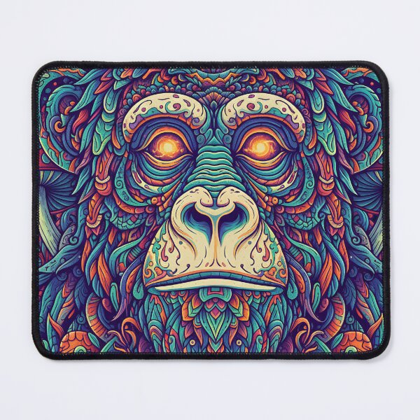 Item preview, Psychedelic Trippy Ape – Monkey Art Print designed and sold by Mindwork Creative Arts.
