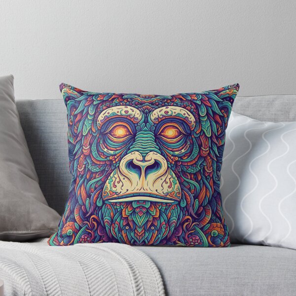 Item preview, Psychedelic Trippy Ape – Monkey Art Print designed and sold by Mindwork Creative Arts.