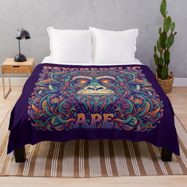 Item preview, Psychedelic Trippy Ape – Monkey Art Print designed and sold by Mindwork Creative Arts.