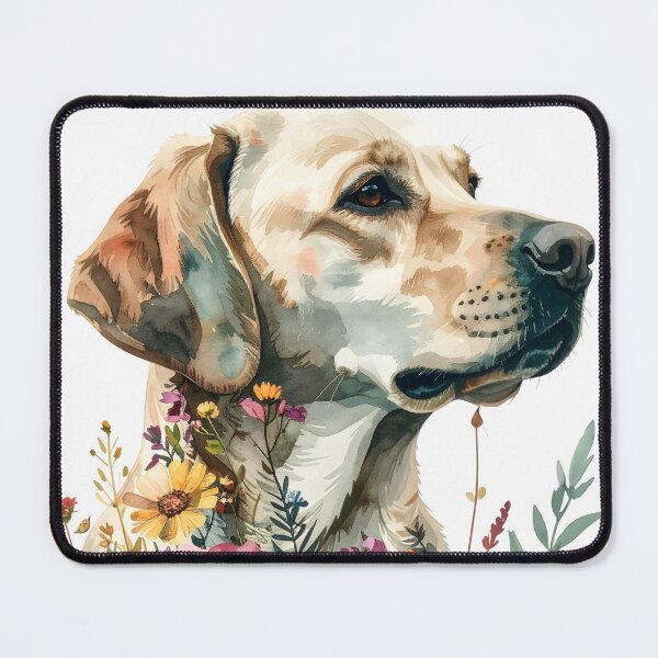 Item preview, Gentle Floral Dog Watercolor designed and sold by PawJoyParents.
