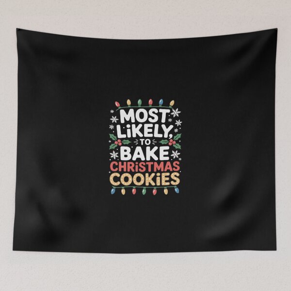Item preview, Most Likely To Bake Christmas Cookies Dabbing Gingerbread03  designed and sold by SyntaxClaw.