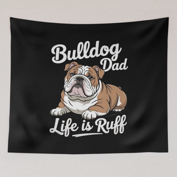 Item preview, English Bulldog Bulldog Dad Life Is Ruff Men  designed and sold by PowAcademy.