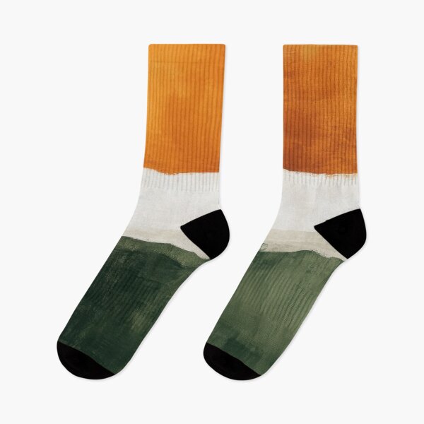 Item preview, Abstract color fields: Orange, White & Green designed and sold by ArtHouseNiklas.