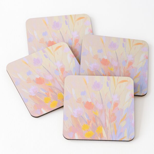 Item preview, Abstract pastel flower meadow Impressionism designed and sold by ArtHouseNiklas.