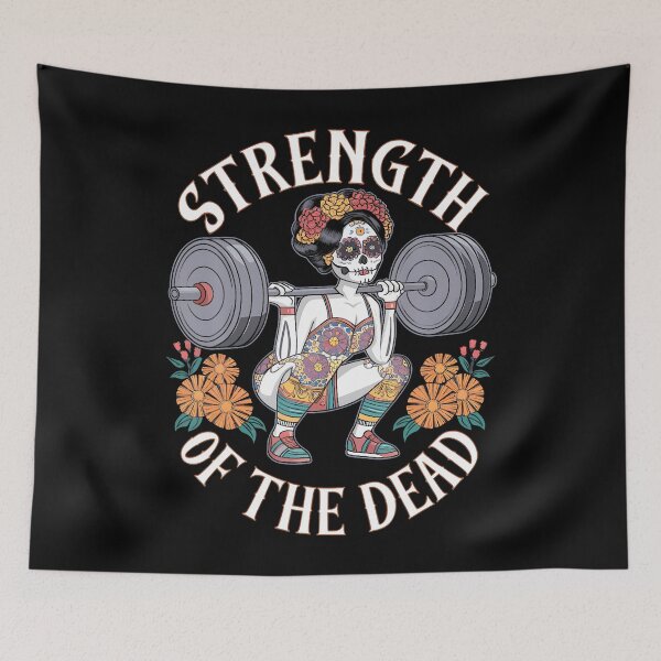 Item preview, Dia De Los Muertos Strength Gym designed and sold by gadairaucca4.